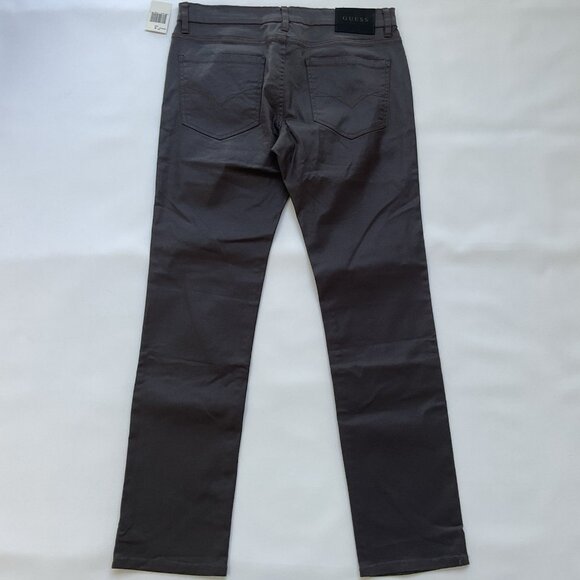 Guess Men's Brown Coated Slim Straight Jeans Size 36X32 - Picture 11 of 11